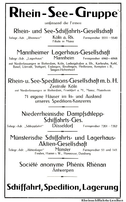 Anzeige Rhein-See-Gruppe